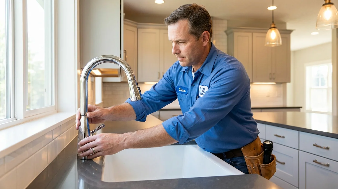 Kitchen faucet installation by Johns Plumbing LLC in Kissimmee