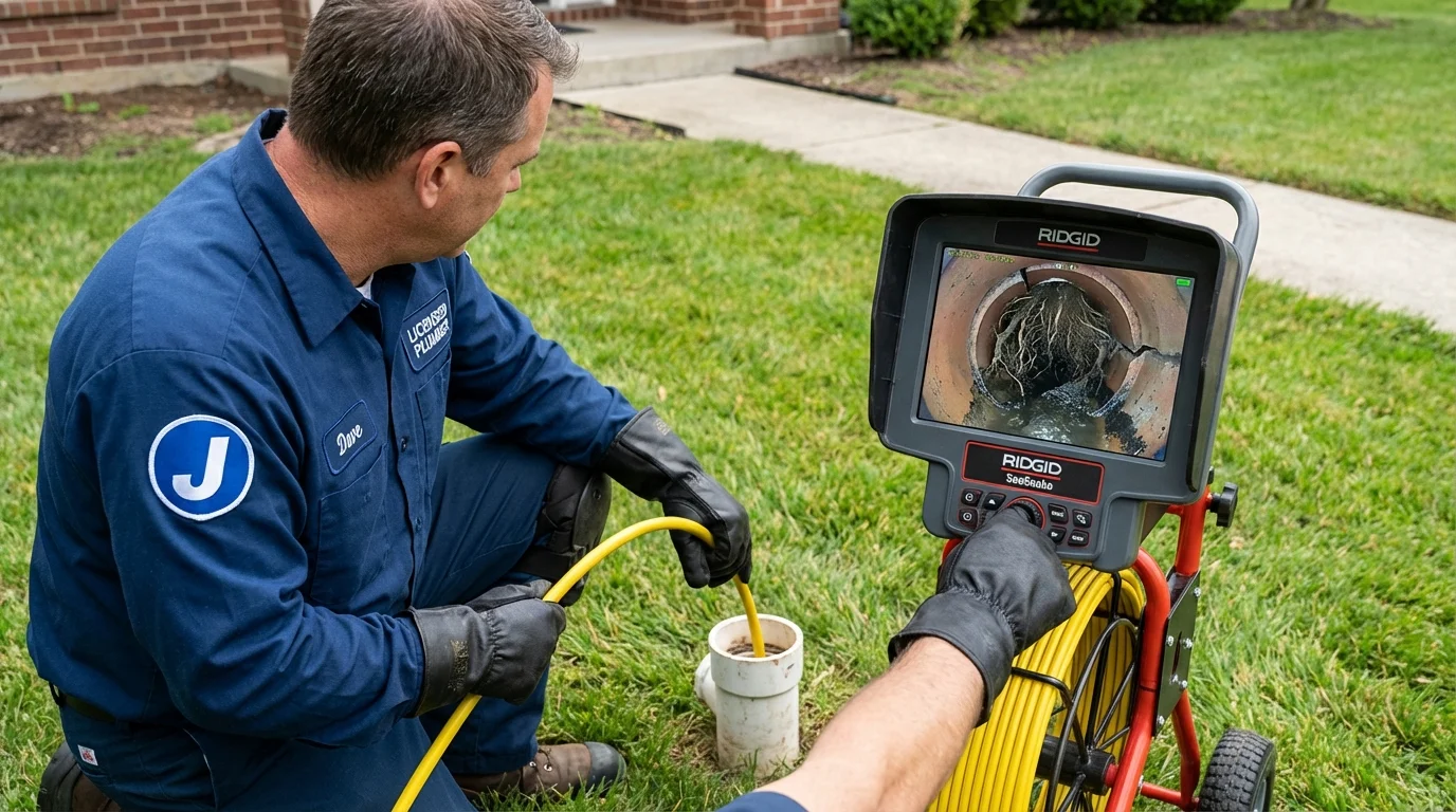 Sewer camera inspection being performed by Johns Plumbing LLC in Kissimmee